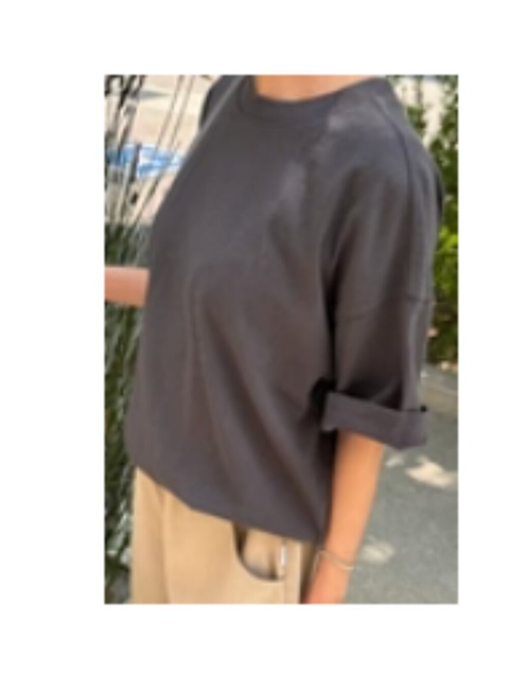Le Bon Shoppe Jayden Tee in Dark Slate, Size XS/S